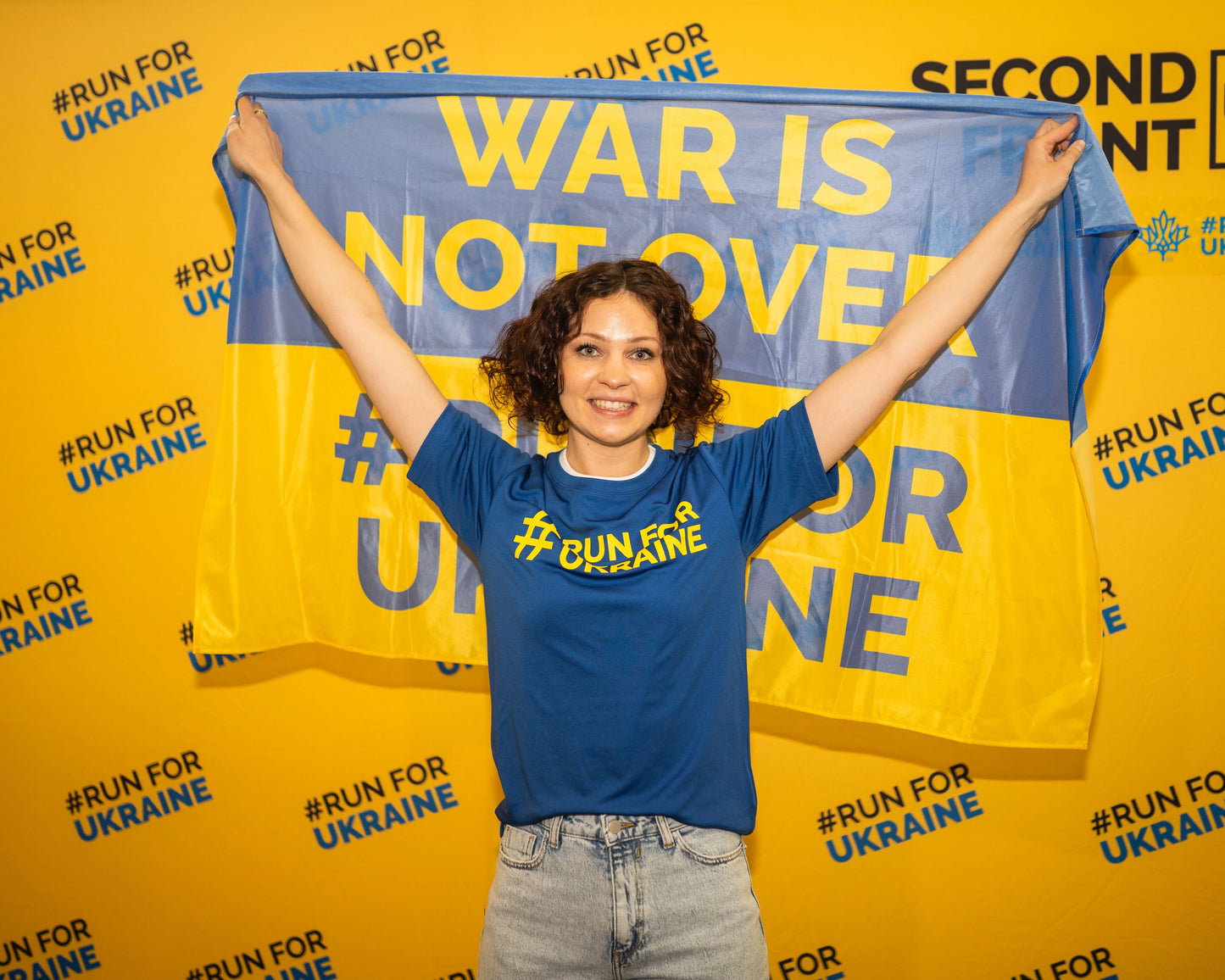 #RunForUkraine Flag